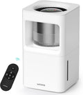 Zelngo Evaporative Humidifier for Bedroom, 2.11Gal/8L Quiet Humidifiers Large Room with SleepyTime, Aroma Diffuser, 6 Speeds, Top Fill, No White Dust, Auto Off Humidifier for Baby Nursery Home Office