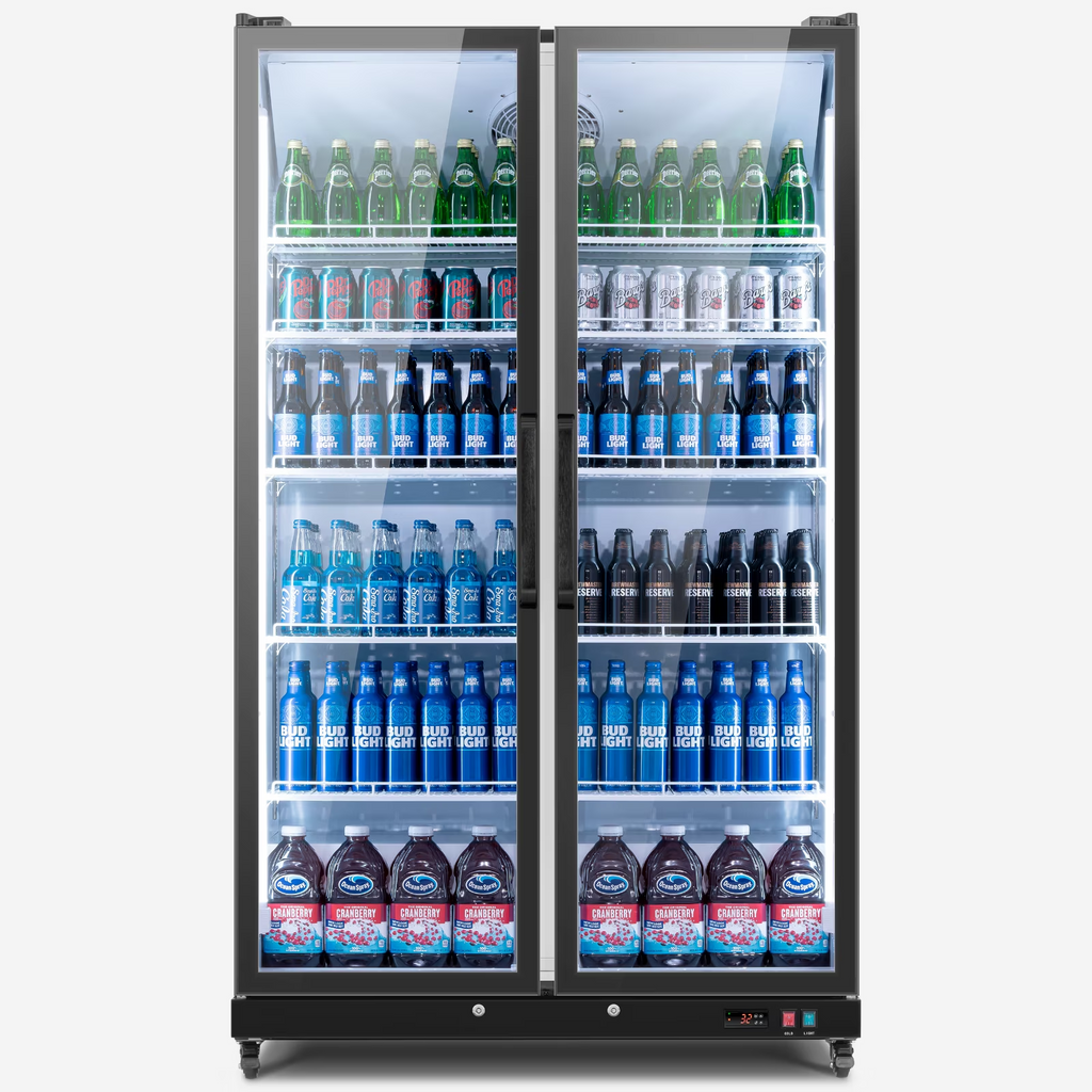 Empire Huize 27.12 Cu.Ft Commercial Refrigerator,800 Cans Merchandiser Refrigerator with LED Light & Door Lock