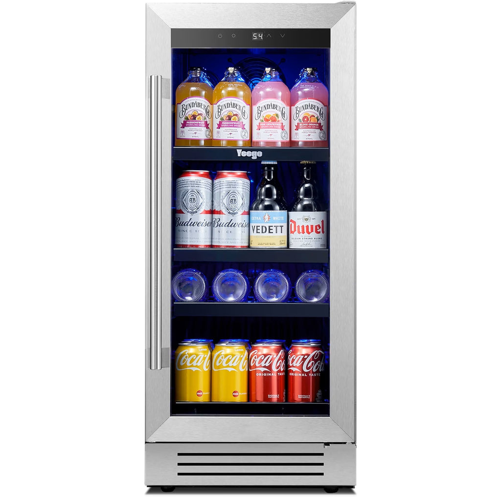 Yeego 24''Beverage Refrigerator,180 Cans Beverage Cooler Built-in or Freestanding for Drink Beer Soda